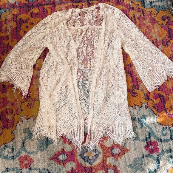 Wallflower Other - Wallflower Floral Lace Cardigan
